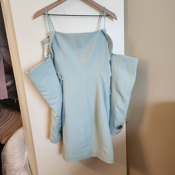 BBXBRAND Frosty Mint Blazer Dress - Picture 3 of 3